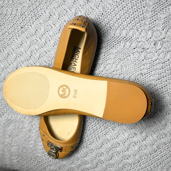 Michael Kors Fulton Moccasin Tan Cognac Size 5.5 - Picture 3 of 4